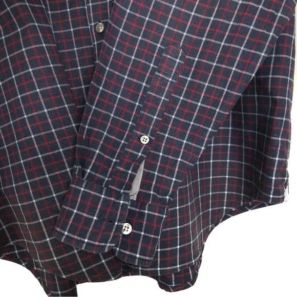 LACOSTE Plaid Checkered Button Up 42 / L - Picture 9 of 15